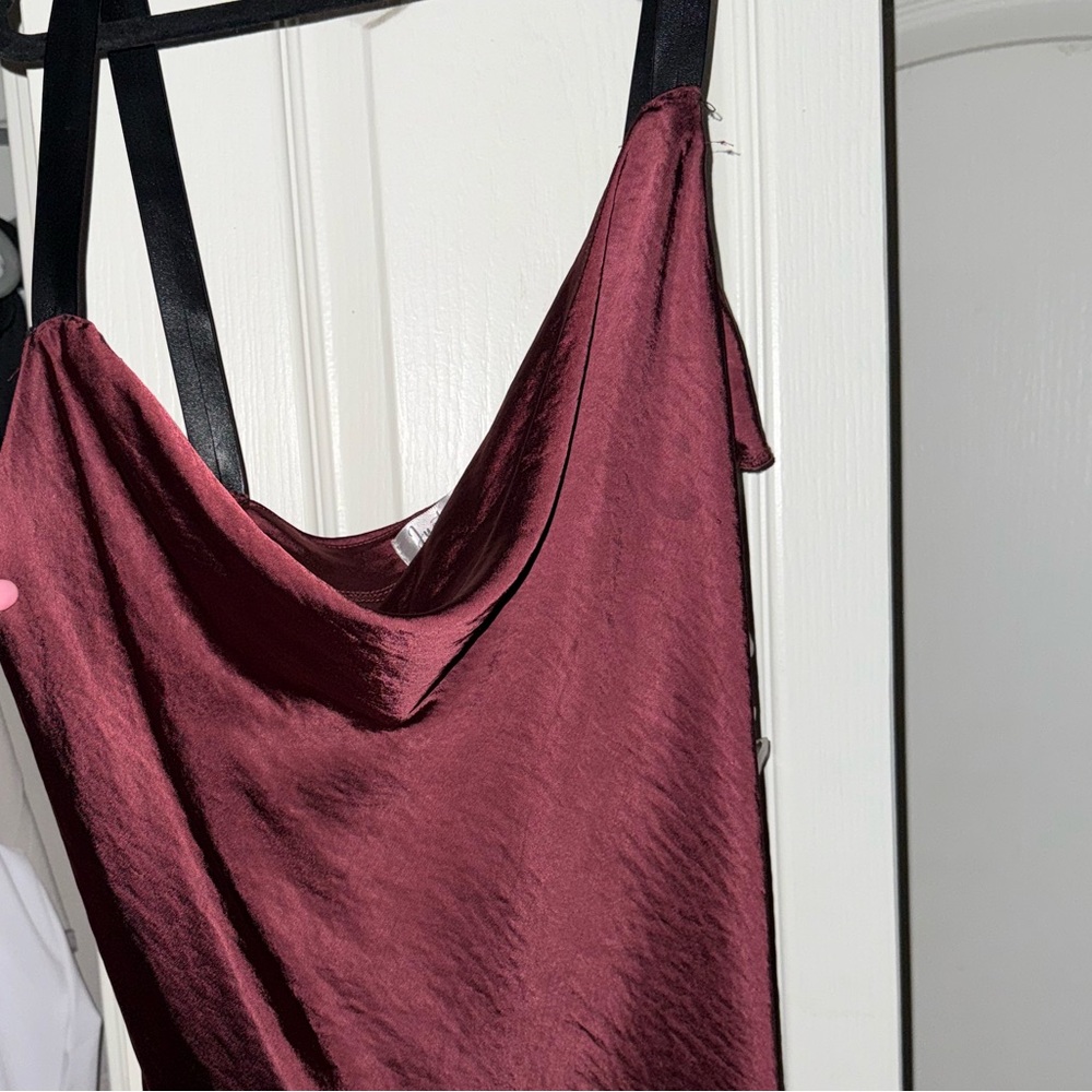 Justify Deep Red Satin Dress